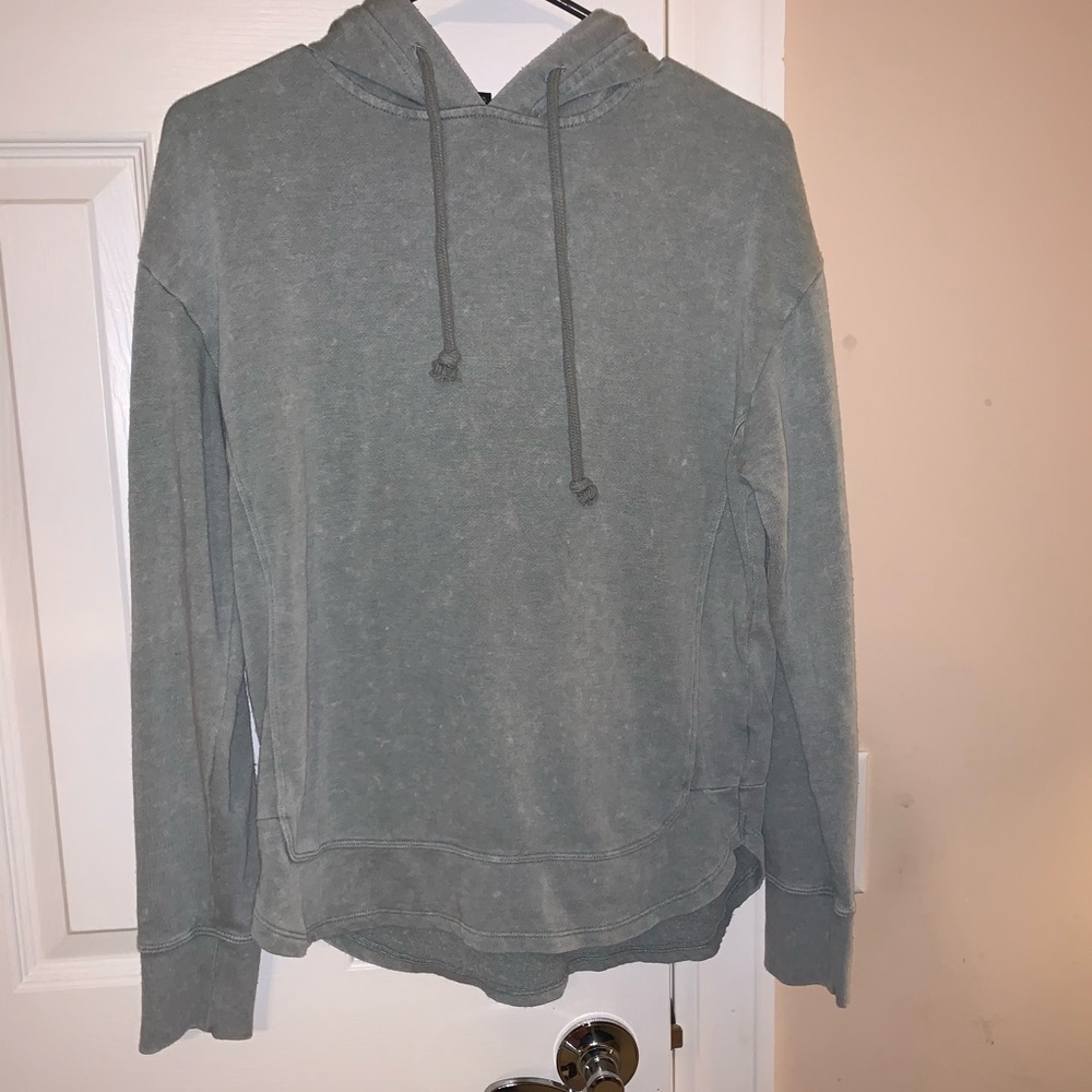Navy Green Hoodie Pullover